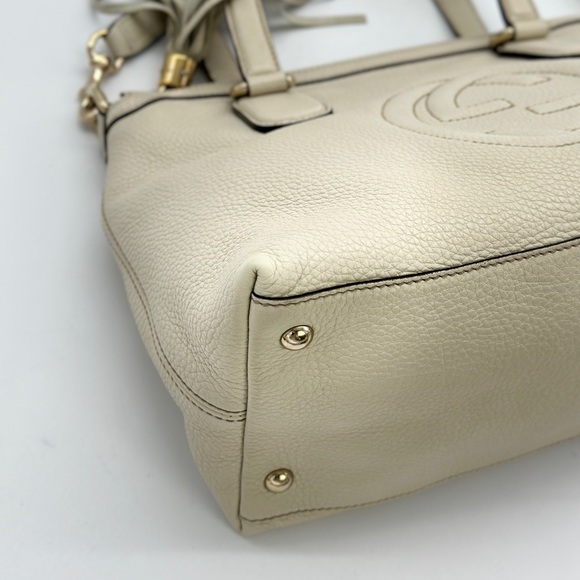 AUTHENTIC Gucci GG Logo Leather Soho Shoulder Bag Crossbody - Picture 10 of 14
